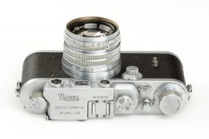 A Nicca IIIa from around 1952 was a direct copy of the Leica IIIa and was one of Nippon's first cameras.