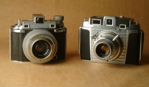 The Kodak Chevron replaced the Medalist II in 1953. Here are two examples side by side.