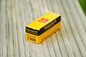 An unopened roll of Kodacolor II 620 film which expired in 1983, which I found for sale at a garage sale. Not only will the spool come in handy, but I intend on shooting this film.