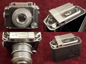 This prototype from 1939 shows many of the characteristics that would later become the Kodak Medalist.