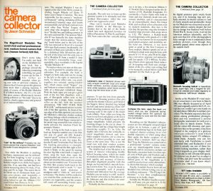 This is an interesting review of the Medalist published in the May, 1978 issue of Modern Photography.