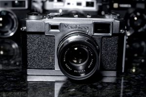 A Yashica 35 rangefinder from 1958. This was Yashica’s first foray into fixed lens rangefinders and would hint at the direction of the company for the next decade.
