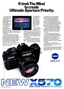 Minolta Ad Sept 83 Pop Photo