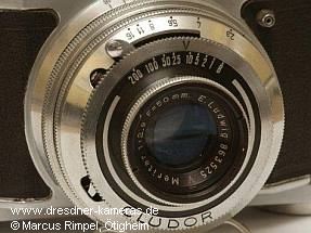 Altix IV (sehr seltene fr�he Ausf�hrung ohne Geh�usenummer mit kleinen Bedienkn�pfen und E. Ludwig-Meritar 2,9/50)