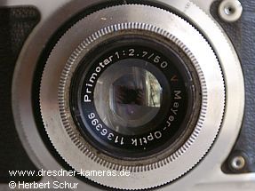 das seltene Meyer Primotar 2,7/50 an einer Altix IIIA