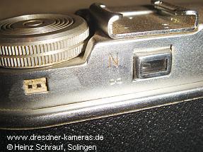 beirette (1958) mit vergr��ertem Sucherfenster, Parallaxenausgleich mit Schiebeokular