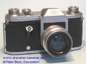 Very early Contax S #1626 with Biotar 1:2 f=58mm; still with cylindrical shutter speed knob and front engravings not filled in black.