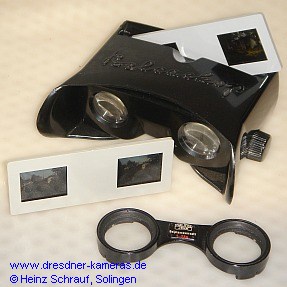 Belcaskop Stereobetrachter (oben) und Belplasca Nahvorsatz 1-2,5m (unten) Belcaskop Stereobetrachter (oben) und Belplasca Nahvorsatz 1-2,5m (unten)