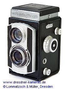 Weltaflex, ab 1954 (mit Ludwig Meritar 1:3,5/75mm und Vebur-Verschluss)