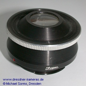 Ihagee lens magnifier version 2 (from 1957), housing height 23 mm, lens diameter 18 mm Ihagee lens magnifier version 2 (from 1957), housing height 23 mm, lens diameter 18 mm