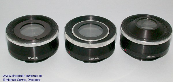 At least three versions of the Ihagee lens magnifiers are currently known.