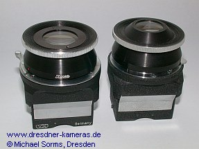 Ihagee lens magnifying inserts with matching lens magnifiers