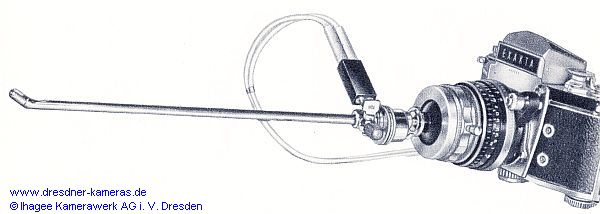 Exakta Varex IIb with endoscope capsule, endoscope and connected cables to the surge protection device