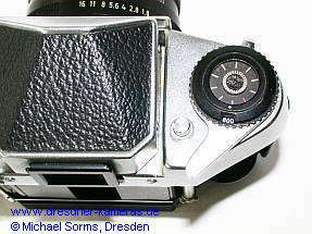 Exa 1b #723240 - Half-frame version 18x24 as a perpetrator's camera, modified film advance and modified counter Exa 1b #723240 - Half-frame version 18x24 as a perpetrator's camera, modified film advance and modified counter