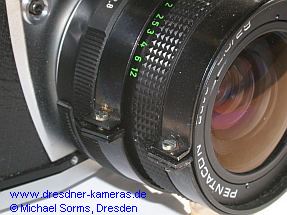 Exa 1b #753923 - Post-version for the ZFE2, simple locking of the lens adjustment rings (Pentacon auto 2.8/29mm #2514325)