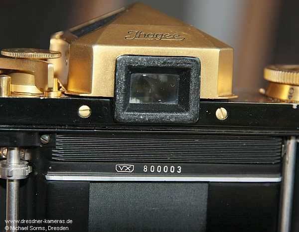 Gold-plated Exakta Varex VX #800003 Gold-plated Exakta Varex VX #800003