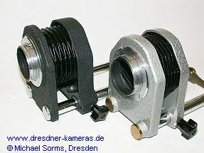 Prototyp des Ihagee-Kleinst-Balgennaheinstellgeräts Prototyp des Ihagee-Kleinst-Balgennaheinstellgeräts