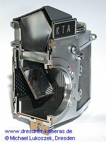Cross-section of an Exakta VX 1000 with prism insert