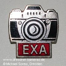 various Exa and Exakta lapel pins