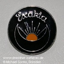 Exakta lapel pin with the Ihagee trademark, issued by the Exakta Circle