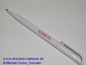 Exakta ballpoint pen (post-reunification production of the 1990s - manufacturer Schneider or Pentacon Dresden)