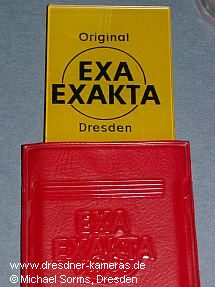 Exa-Exakta pocket mirror with case