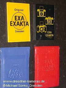 Exa-Exakta pocket mirrors in various designs with case