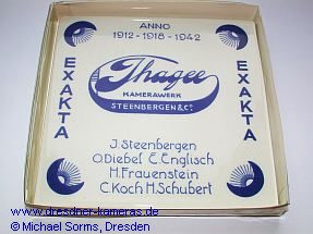 Ihagee tile (Delft Blue) commemorating the 30th anniversary of the company's founding in 1942 - manufactured as a replica around 1990 and given to former employees