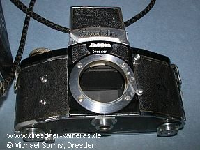 Replica of the Kine Exakta prototype shown in brochures from 1935 (made by Jim Hayes, Detroit/Michigan, USA)