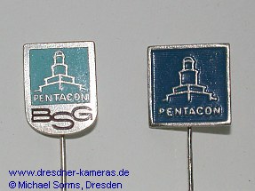 BSG Pentacon and Pentacon lapel pins