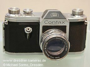 Contax S (Nachbau eines Prototypen von 1949; Eigentum Technische Sammlungen der Stadt Dresden)