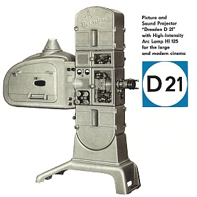 Cinema machine Dresden D21 (advertising brochure VEB Pentacon) Cinema machine Dresden D21 (advertising brochure VEB Pentacon)