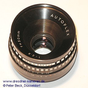 Autoflex 2.8/50 (M42 Automatic), a very rare variant of the Meyer Domiplan 2.8/50.