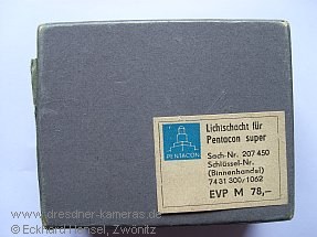 Original box for the light shaft