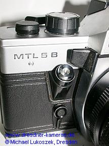 Praktica MTL 5 B (sp�te Version mit Zeitenknopf und Ausl�ser f�r Vorlaufwerk aus schwarzem Kunststoff)