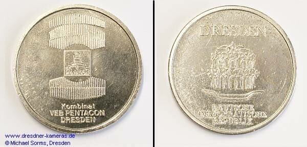 Medaille Kombinat Pentacon Dresden (vor 1985)