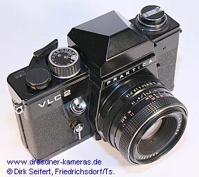 Praktica VLC 2 - Prototyp mit ver�nderten Bedienelementen und erhabenen aufgesetzten Metallbuchstaben �VLC 2�