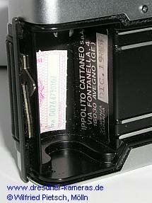 Praktica B 200 mit Garantie-Aufkleber Cattaneo