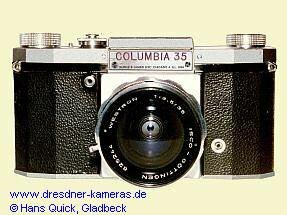 COLUMBIA 35 (Praktica FX) Vertrieb Burke & James, Chicago