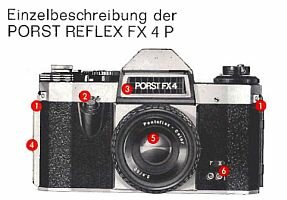 Bedienungsanleitung zur Porst Reflex FX 4 P