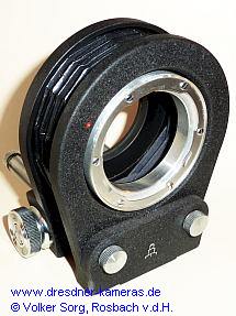 Praktina-Balgennaheinstellger�t (Typ 3 - zus�tzlich f�r Optiken mit automatischer Springblende)
