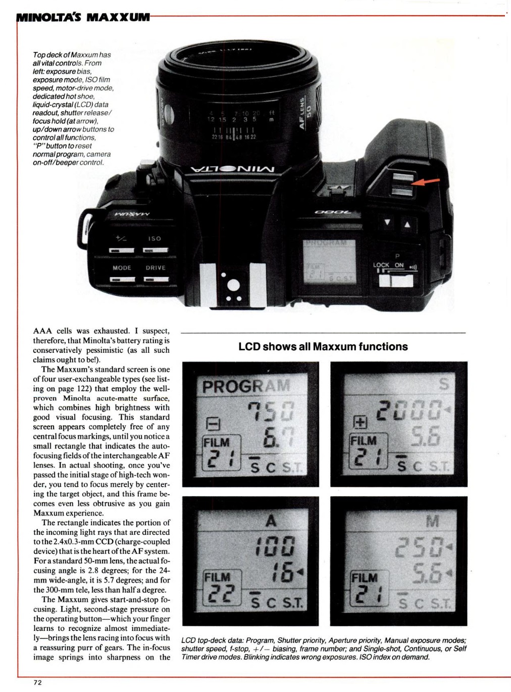 Minolta Maxxum 7000 (1985) - mike eckman dot com
